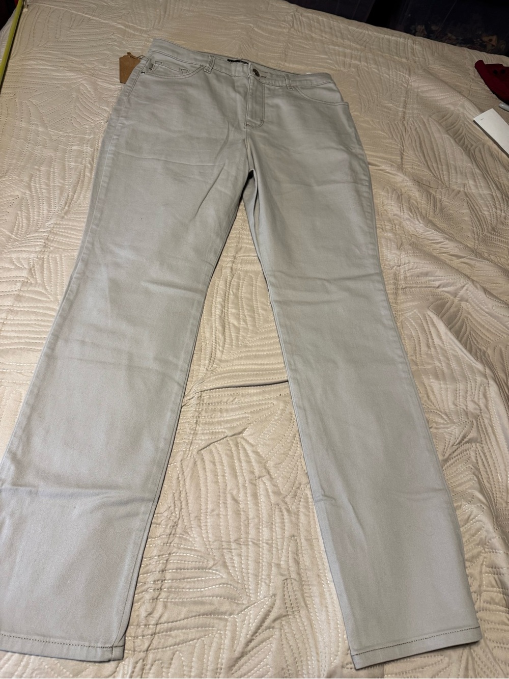 Lee Straight-Leg Women’s Pants in Light Gray 12 Long NWOTs